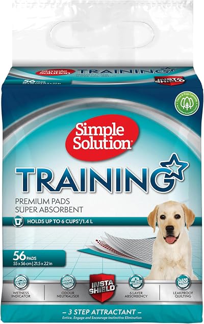 Simple Solution Absorbent Premium Dog Training Pads 56 Count 58.4 x 61 cm