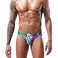 Arjen Kroos Men's Swim Briefs Swimsuit Sexy Print Swimwear Bikinis with Drawstring