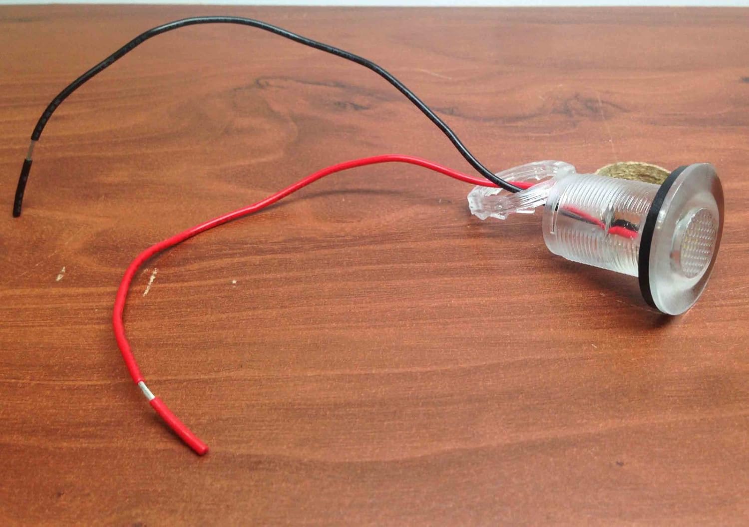 Pactrade Marine 4 Pieces Boat LED Livewell Round Button White Courtesy Light OEM Waterproof