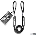 SandShark Premium Anchor Bungee Dock Line. Boat Accessories Anchor Line Absorbs Shock to Anchors and Docks w/Stainless Steel Clip - Black - 4-5.5ft