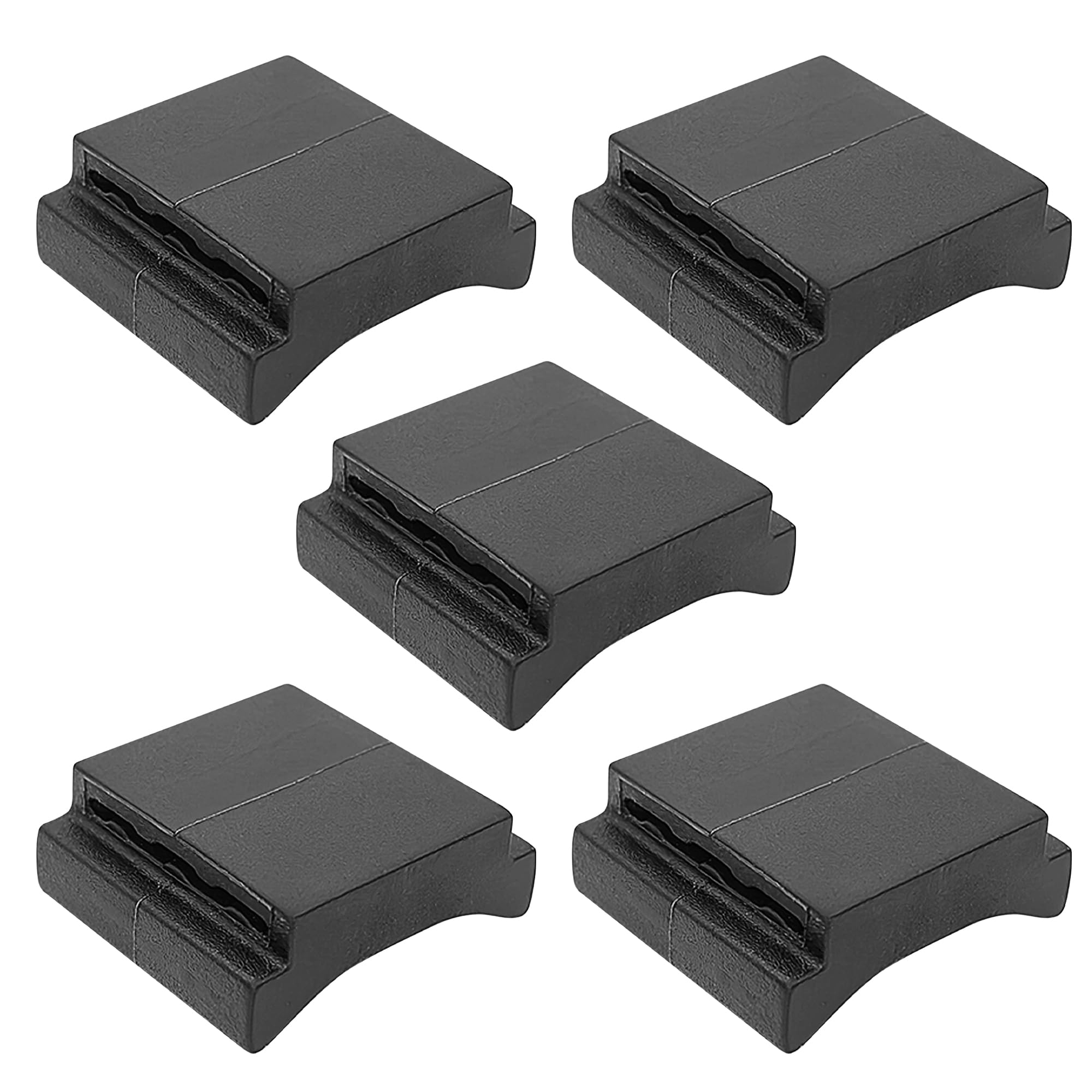 Musiin Guitar Headstock Pick Holder Flexible Rubber Non-Slip Pick Clip for Acoustic & Electric Guitar,Quick Access & Secure Fit for Most Pick Sizes(5 Packs)