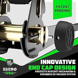 Rhino USA Ratchet Straps Tie Downs (4-Pack) - 1