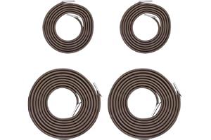 FANLG 4PCS Universal Replacement Longer Cords for Zero Gravity Chair, Replacement Bungee Laces for Zero Gravity Chairs, Replacement Parts for Lounge Chair, Patio Recliners, Bungee Chair (Brown)