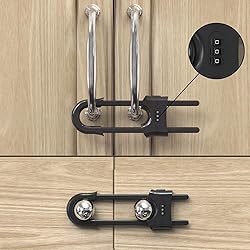 4 Pack Child Proof Sliding Cabinet Door Code Locks