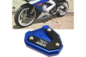 MOWOK Kickstand For Suzuki GSX-R 600 GSX-R 750 GSX-R 1000 R/X GSXR1000 2009-2023 Motorcycle CNC Extension Pad Support Plate Foot Side Stand