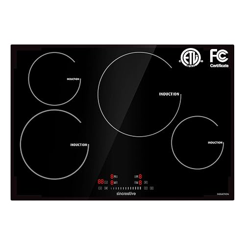 Induction Cooktop 2 Burner, Electric Cooktop 240V 3600W Fast Heat Built
