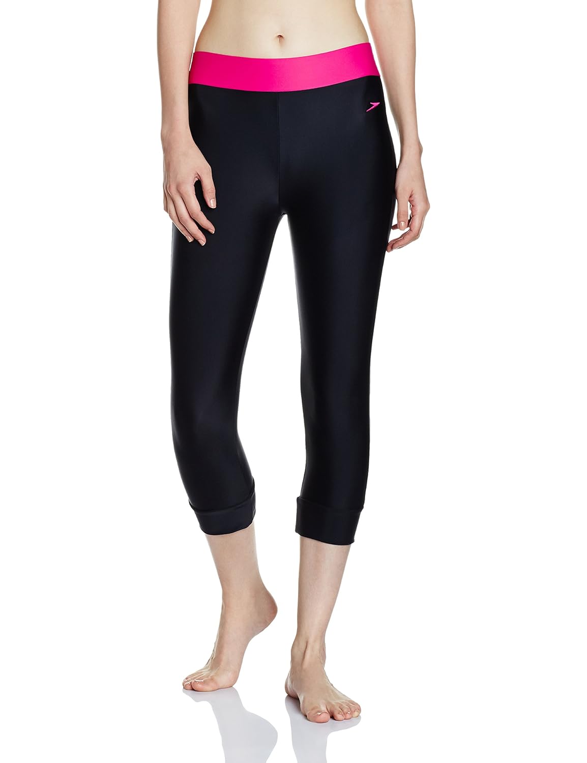speedo female swimwear solid swim capri