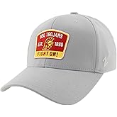 ZHATS Men's Standard NCAA Officially Licensed Fitted Hat ZH Patch Switchback Light Gray, Grey, Large