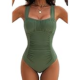 Zando Ruched Womens One Piece Swimsuit 2026 - Tummy Control Bathing Suits for Women Modest Slimming Swimsuits Full Coverage