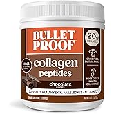 Bulletproof Chocolate Collagen Protein Powder with MCT Oil, 19g Protein, 17.6 Oz, Collagen Peptides and Amino Acids for Healthy Skin, Bones and Joints, Packaging May Vary
