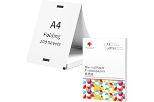 Phomemo M832 Portable Printer Thermal Paper A4 Thermal Paper Rolls Fold, Advance Thermal Printing, Thermal Printer Paper Comp