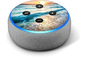 IT'S A SKIN Sunset on Beach - Vinyl Decal Skin Compatible with Amazon Echo Dot 3rd Generation Alexa - Decorations for Your Smart Home Speakers, great accessories gift for mom, dad, birthday, kids