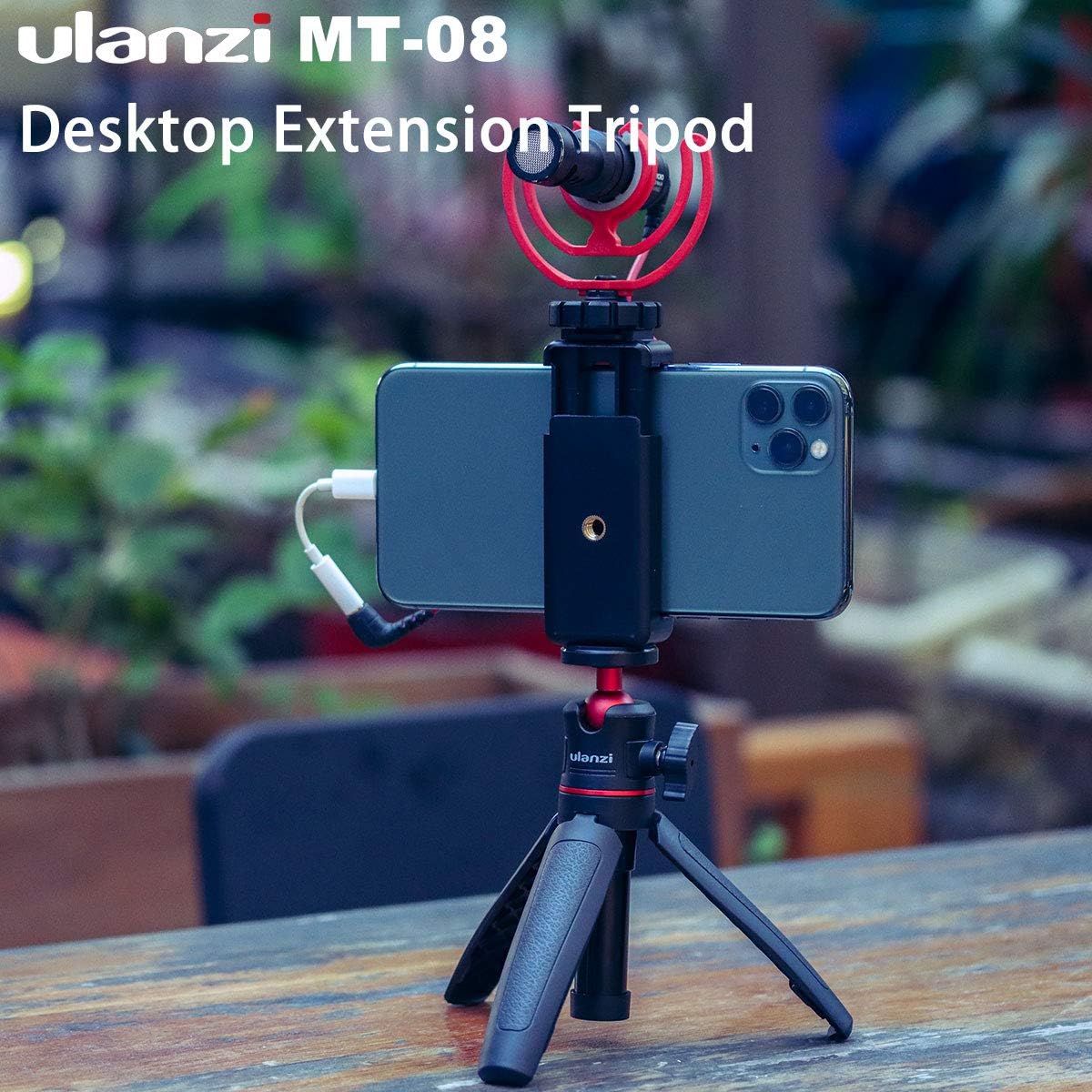 Ulanzi MT-08 Extension Phone Tripod, Mini Selfie Stick Tripod Stand Handle Grip for iPhone 11 Pro Max Samsung OnePlus Google Smartphone Canon G7X Mark III Sony RX100 VII A6400 A6600 Cameras Vlogging: Camera & Photo