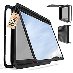 PYY RV Exit Window 36" W X 22" H Camper Windows