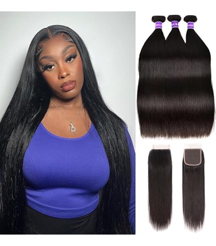 Amazon.com : 30 32 34 Inch Body Wave Human Hair Bundles  display picture 3