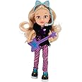 Like Nastya My BFF Nastya Doll Dressed as a Rock Star; 8-inch Plush Doll with Microphone Headband, Guitar, and Hairbrush Accessory