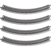 Kato USA Model Train Products Unitrack, 282mm (11") Radius 45-Degree Curve Track (4-Piece)