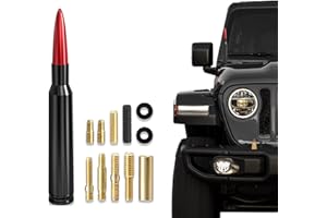 Mearo Bullet Antenna, Antenna for Truck, Aluminum Heavy Duty Truck Antenna for Antenna Replacement, Car Accessories Compatibl