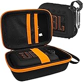 XEGIMOR Silicone Cover and Hard Carrying Case for JBL Go 4 Portable Bluetooth Speaker, Protective Holder Carrier for JBL Go 4 Speaker Accessories (Black)