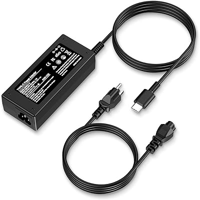 INEXEWOC Universal 65W USB C Laptop Charger Compatible with Lenovo,HP, Dell, Acer, Asus, Samsung, Google and More, for Office, School, and Family