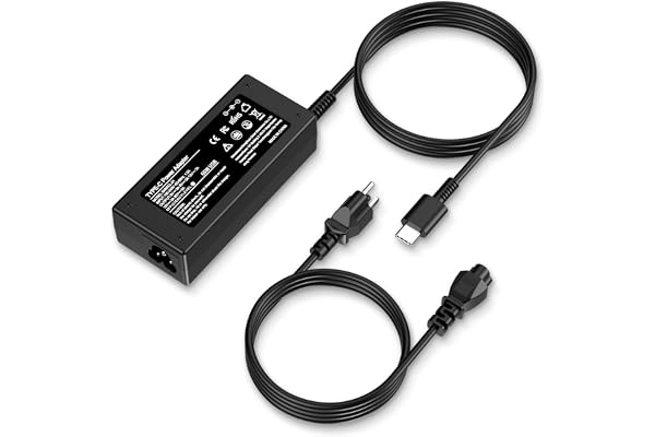 INEXEWOC Universal 65W USB C Laptop Charger Compatible with Lenovo,HP, Dell, Acer, Asus, Samsung, Google and More, for Office, School, and Family