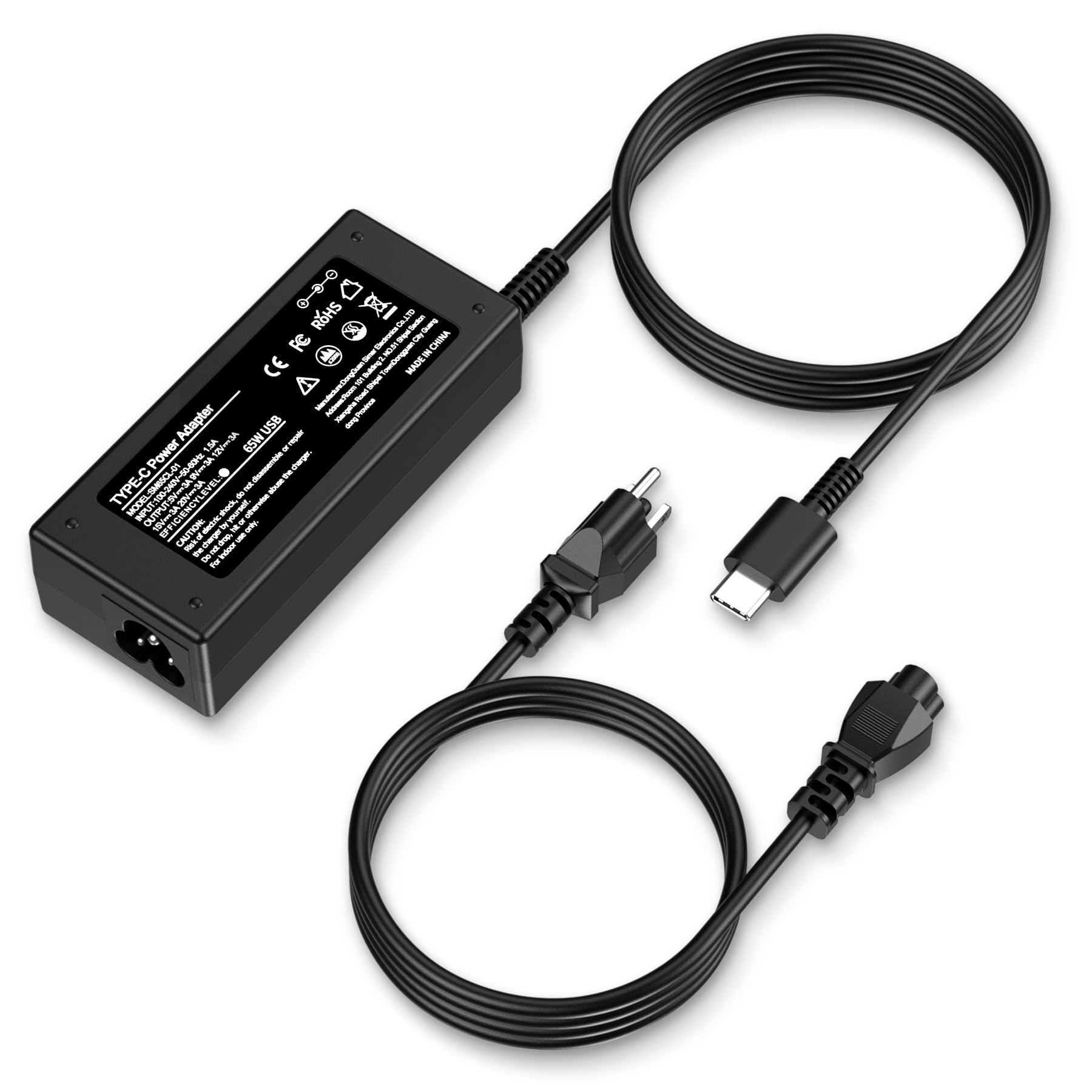 Photo 1 of ***MISSING PARTS***
INEXEWOC Universal 65W USB C Laptop Charger Compatible with Lenovo,HP, Dell, Acer, Asus, Samsung, Google and More, for Office, School, and Family