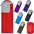 Macarrie 6 Pack Sleeping Bags Bulk for Adults Backpacking Lightweight Waterproof 4 Season with Compression Sack Sleeping Bag for Hiking Travel Outdoor Travel Hunting