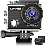 Campark ACT68 Action Camera Waterproof Camera WiFi 2.7K & FHD 1080P Underwater Video Cam with Mounting Accessories Kit