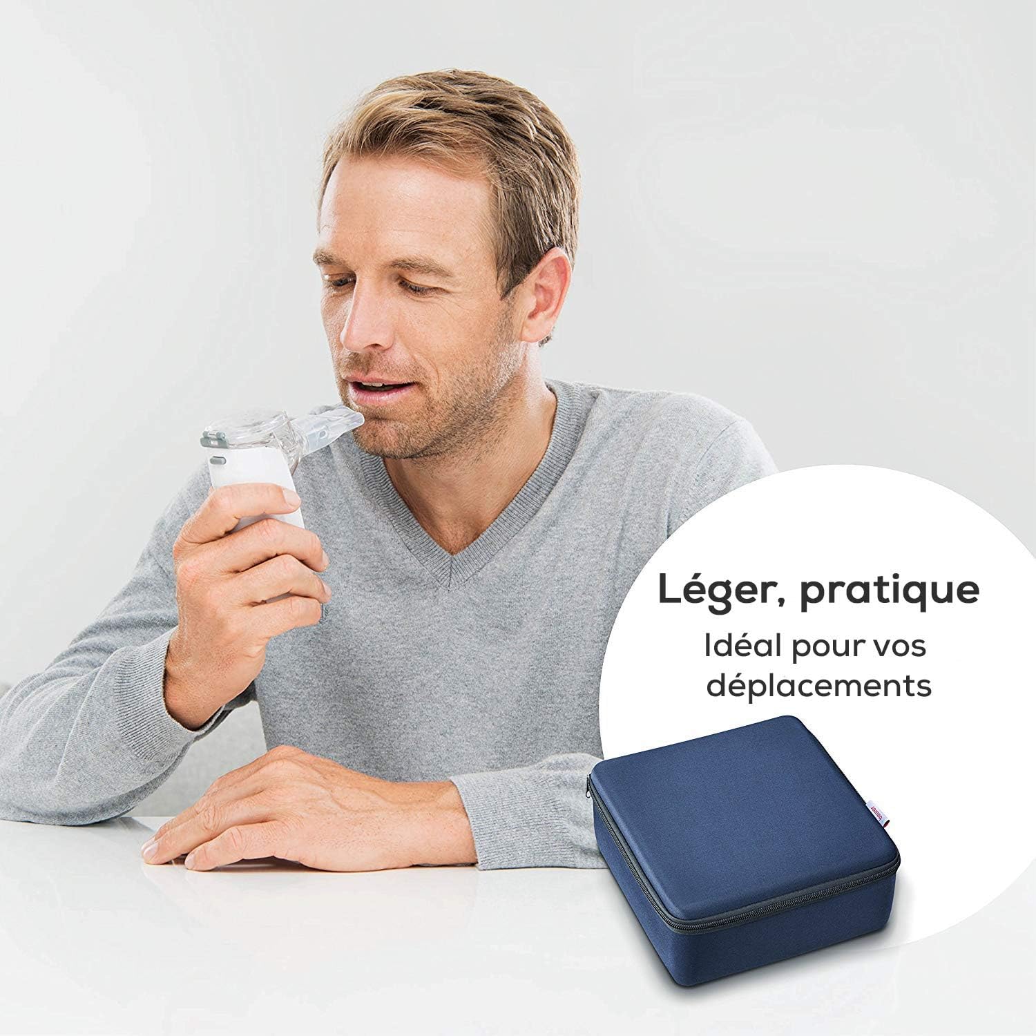 Beurer IH 55 Nebulizer with vibrating membrane technology, portable and quiet, self-cleaning function - Image 4
