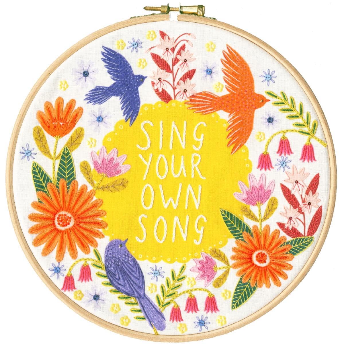 Bothy Threads Embroidery Kit - Sing (Sew Happy Range)