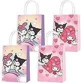 KGNZUIZIU 16 Pack Melody Party Gift Bags Party Decorations, Kawaii Birthday Party Favors Treat Candy Goodie Bags for Fans Birthday Shower Party