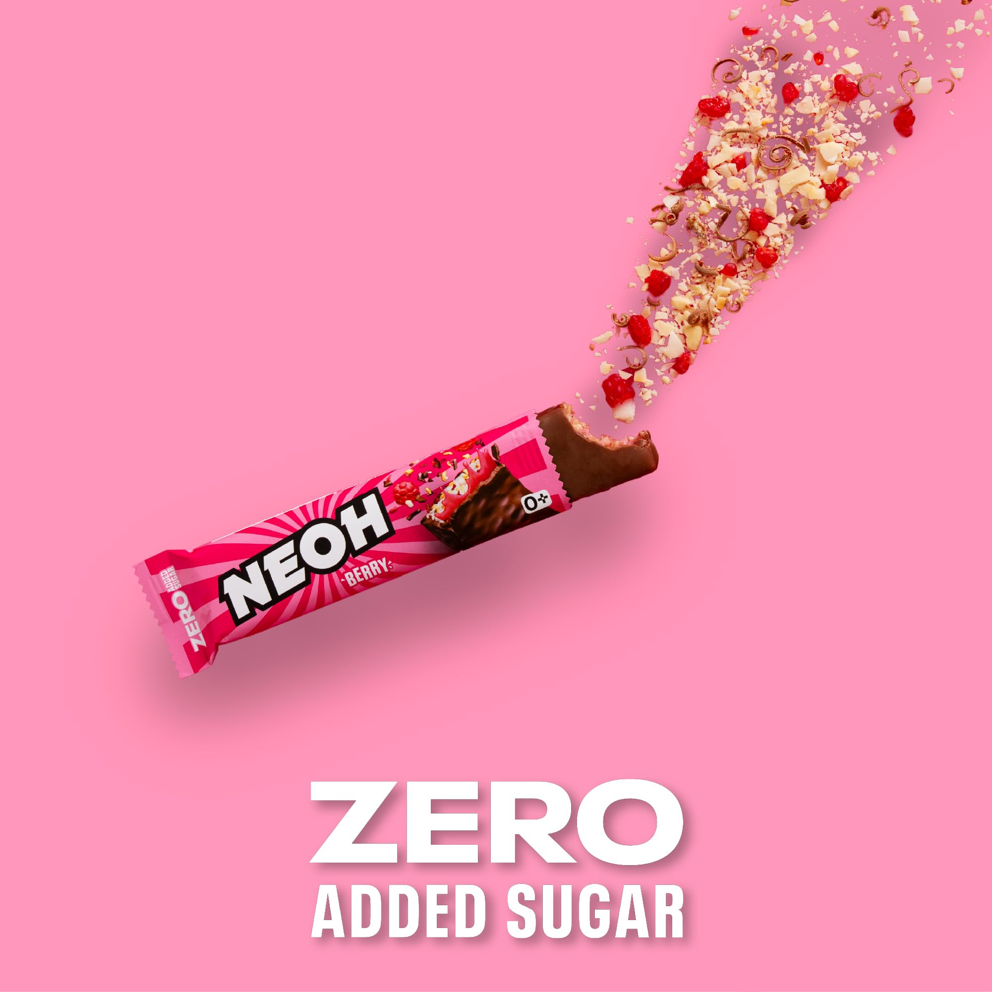 NEOH Low-Carb Beeren-Schokoladenriegel – Ohne zugesetzten Zucker, Voller fruchtiger Beeren und verführerisch guter Schokolade, Palmölfrei, KETO, Low Carb & High Fibre 12x30g Packung 5
