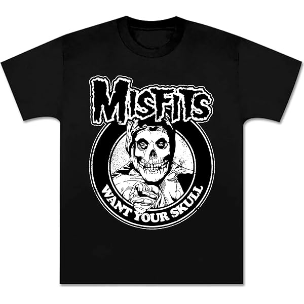 Misfits Shirt Red Skull Logo Splatter Printing Youth Fit