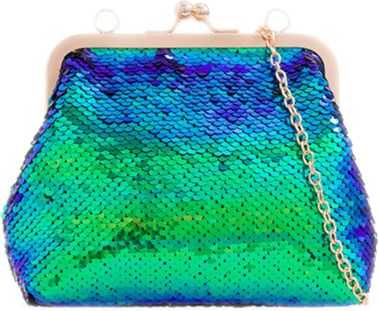 Girly Handbags Retro Pailletten ClutchBag (Grun) Amazon.de Schuhe