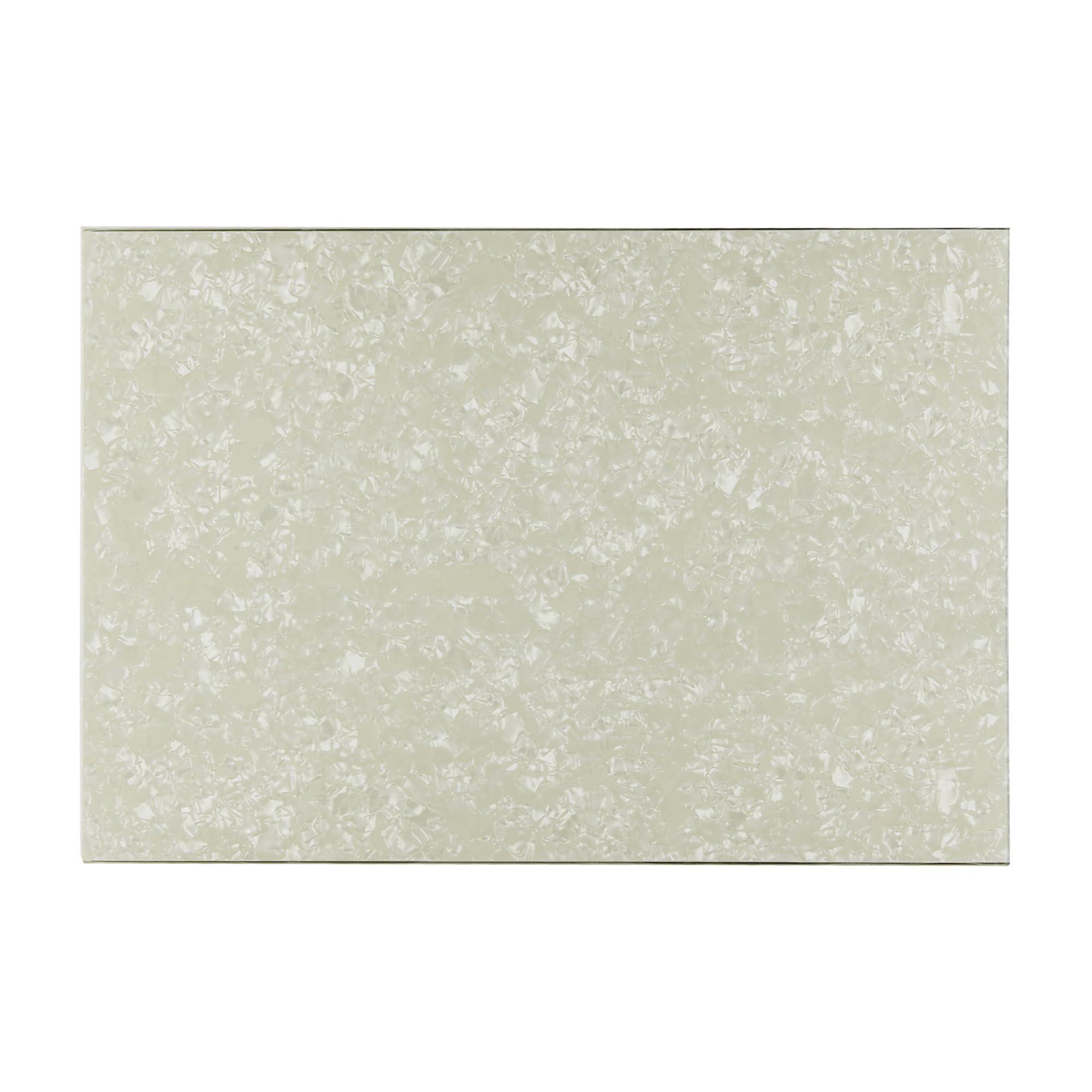 FLEOR 430 * 290 Blank Electric Guitar Bass Pickguard Material Scratch Plate Sheet,4Ply Aged Pearl — image 1
