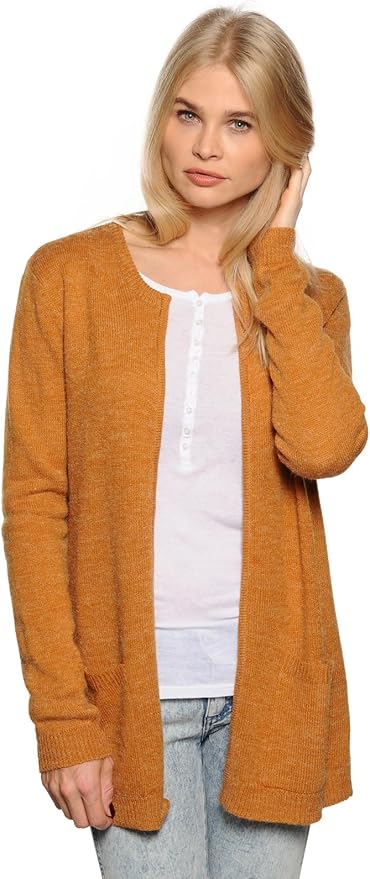 ICHI Women's MARAT CA Melange Cardigan, Orange-Orange (Sudan Brown 12228), 10: Amazon.co.uk 