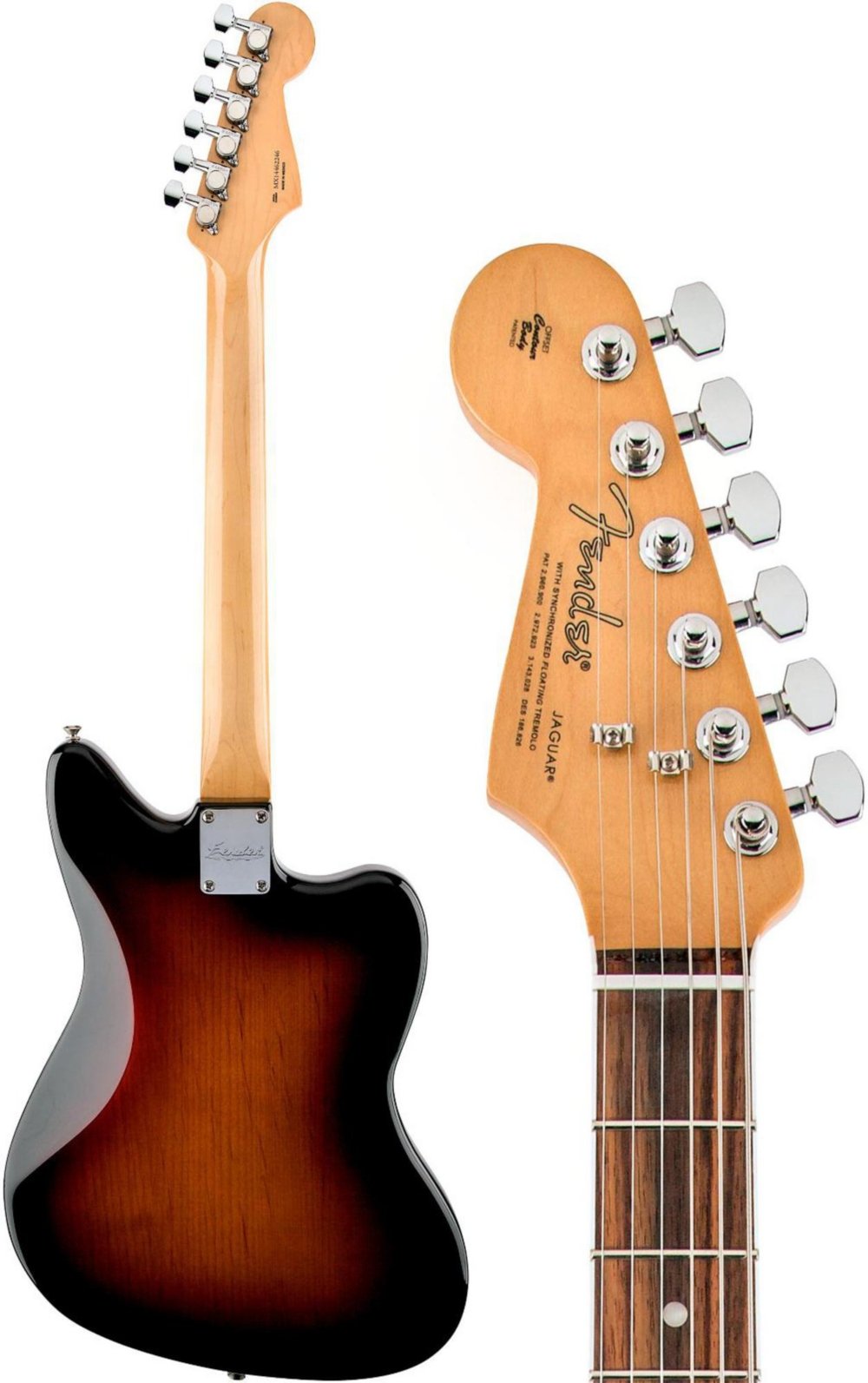 Fender Kurt Cobain Jaguar Nos 3 Tone Sunburst With Rosewood