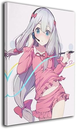 Amazon Co Jp エロマンガ先生 和泉紗霧 タペストリー アニメ アートパネル おしゃれ イラスト ポスター グッズ インテリア モダン 装飾 画 アート 人気 縦 誕生日 ギフト キャンバス 40cm 50cm 家庭飾り フレームレス Generic