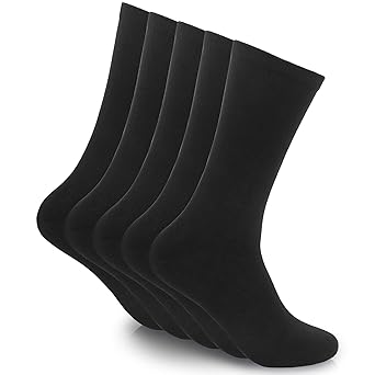 Ben Corner 5 Paar Herren & Damen PREMIUM Business Socken schwarz ohne drückende Naht - Baumwolle