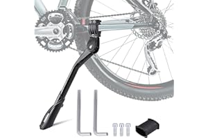 colomira Bike Kickstand for Adult Bikes,Aluminum Alloy Bicycle Kickstand Adjustable for 24-29 Inch,Bicycle Kickstand for Mountain Bike, Trek Bike, Road Bike, City Bike,Non-Slip Sole (style-3)