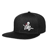 Skull Hat Snapback Hats for Men Skeleton Cap Black