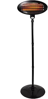 SUNTEC Infrarot-Heizstrahler | Heat Carbon Wärmestrahler für Terrasse | Outdoor Terrassenheizer für Balkon, Garten Infrarotstrahler Strahlwasser-Schutz (Night Sun)