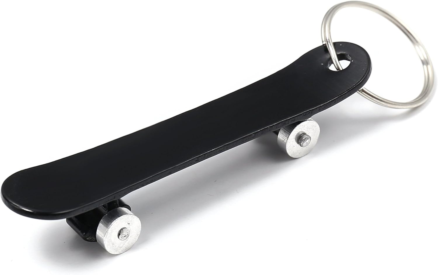 Skateboard Black Metal Keychain Keyring Amazon.co.uk Clothing