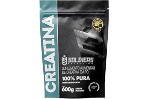 Creatina Monohidratada 600g - 100% Pura Importada - Soldiers Nutrition