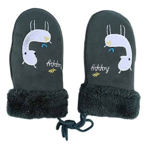 Kinderhandschuhe hängen Cartoon warme Handschuhe Kinder voller Finger hängen Hals niedlich warme Handschuhe Handschuhe verdic