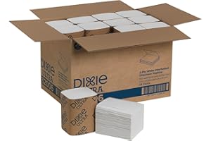 Georgia-Pacific Dixie Ultra Interfold 2-Ply Napkin Dispenser Refill, White, 32006, 250 Napkins Per Pack, 24 Packs Per Case