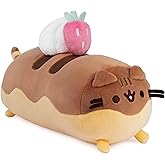 GUND Pusheen Éclair Squisheen Plush, Stuffed Animal for Ages 8 and Up, Brown/Yellow, 11”