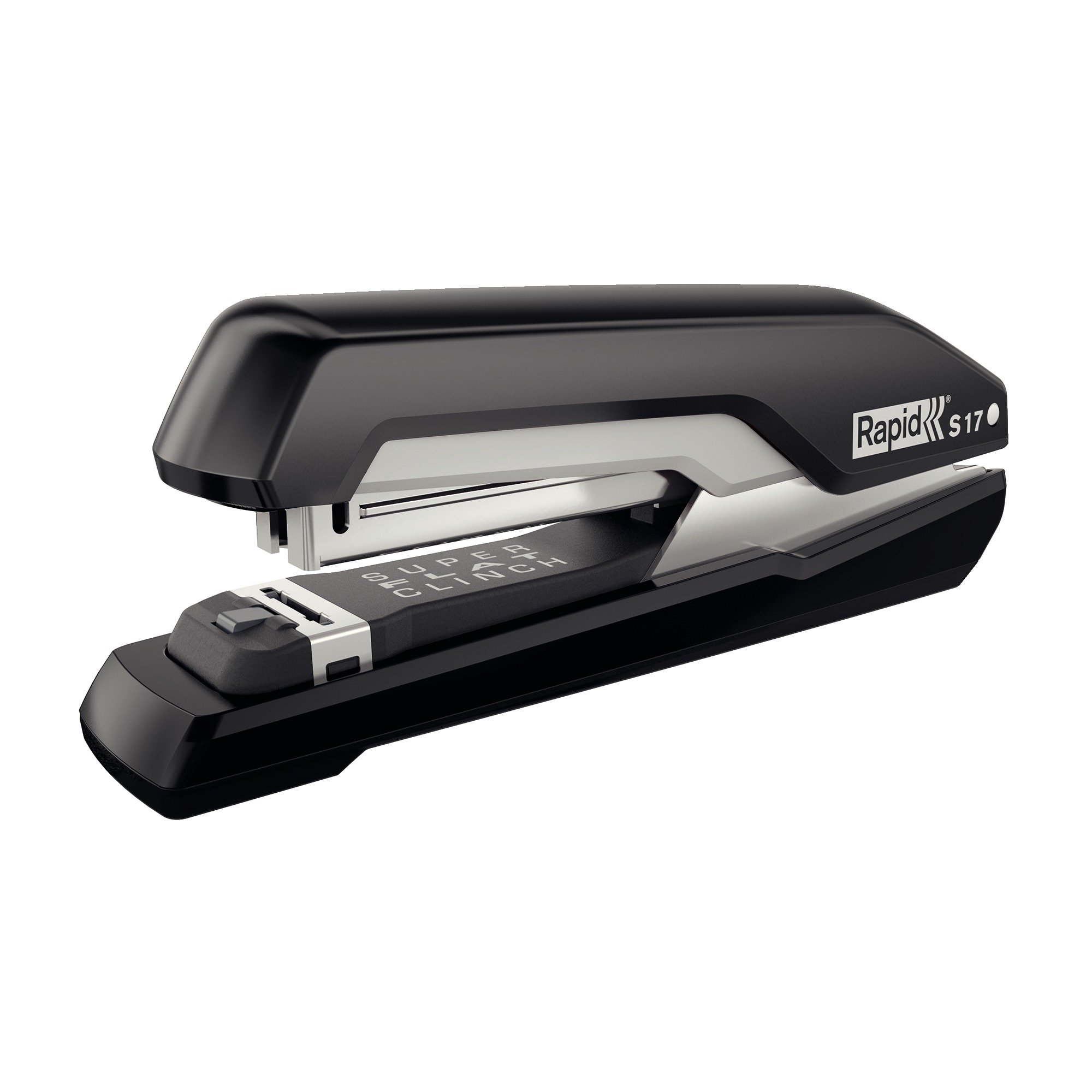 Rapid Supreme S17 Full Strip Stapler, 30 Sheet Capacity, Super Flat Clinch Stapling, Black/Grey, 5000537