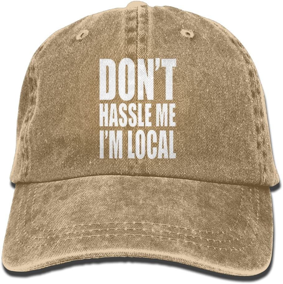 Ghtrh Don't Hassle Me I'm Local Cool Cap Hunting Hat Natural