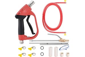 SOFO Pressure Washer Sand Blaster Kit with Gun, 5000 PSI Wet Abrasive Blasting Gun with 4 Ceramic Nozzles and 1/4" Quick Connector for Rust & Paint Removal